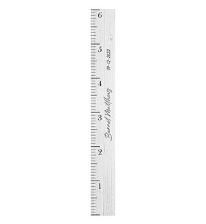 Personalized Name And Date White Ruler